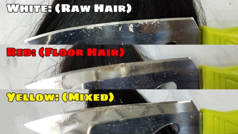 Revealing Dyed or Natural Color Hair with the Scraping Test