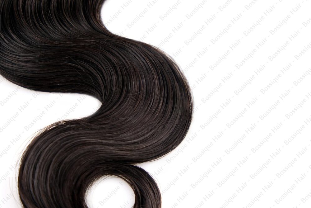 Close-Up of Orange Line Body Wave Bundle