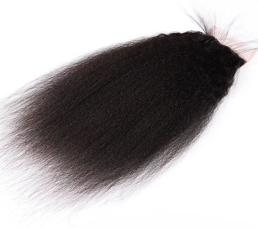 Virgin 4x4 Kinky Straight Lace Closure