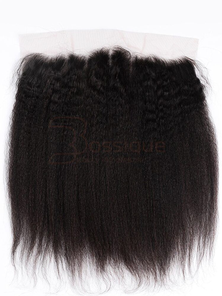 13x4 Black Line Kinky Straight Lace Frontal