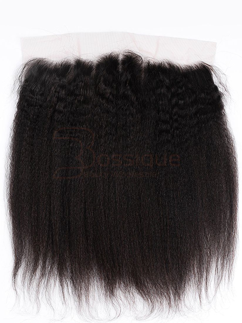 13x4 Black Line Kinky Straight Lace Frontal