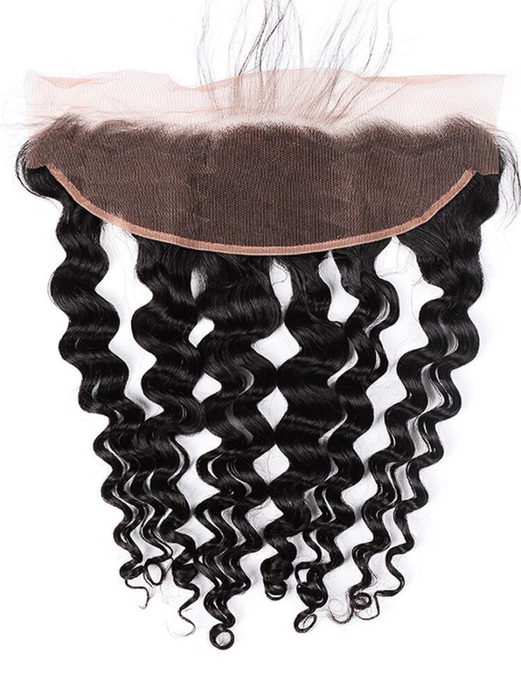 Black Line Loose Deep Lace Frontal with brown lace