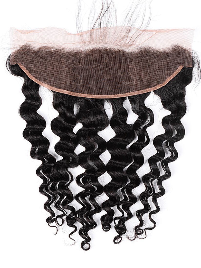 Black Line Loose Deep Lace Frontal with brown lace