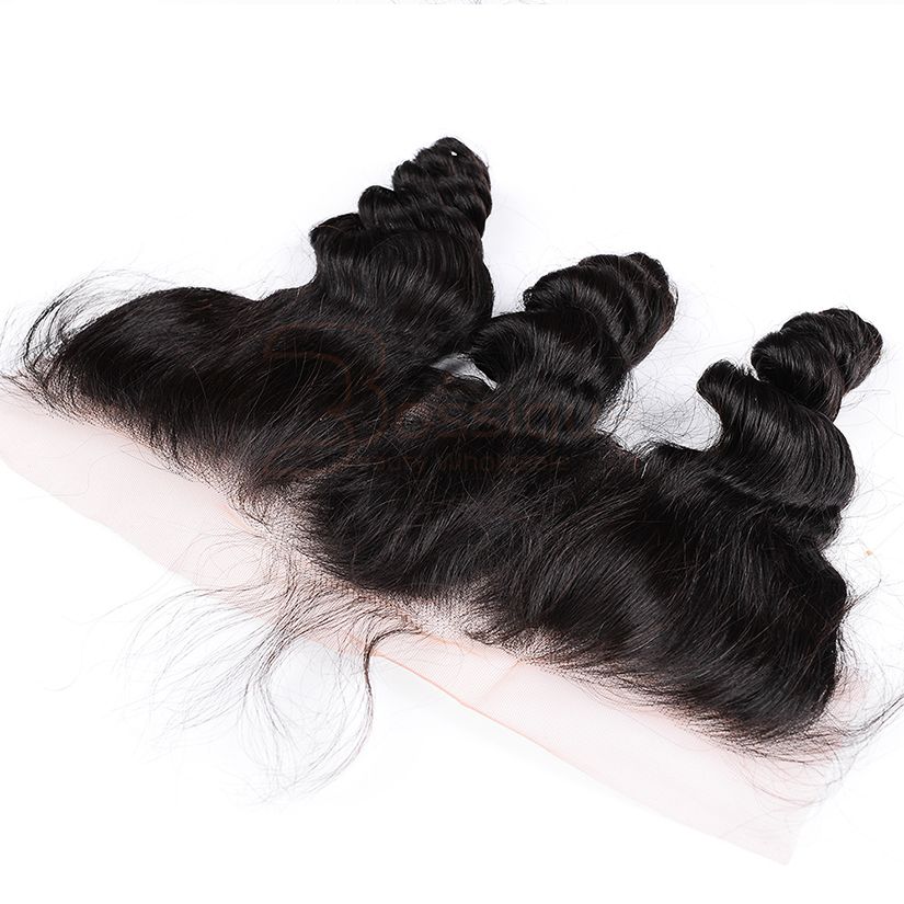 13x4 Black Line Loose Wave Lace Frontal