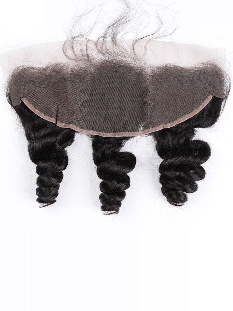 Transparent Virgin 13*4 Frontal in Loose Wave