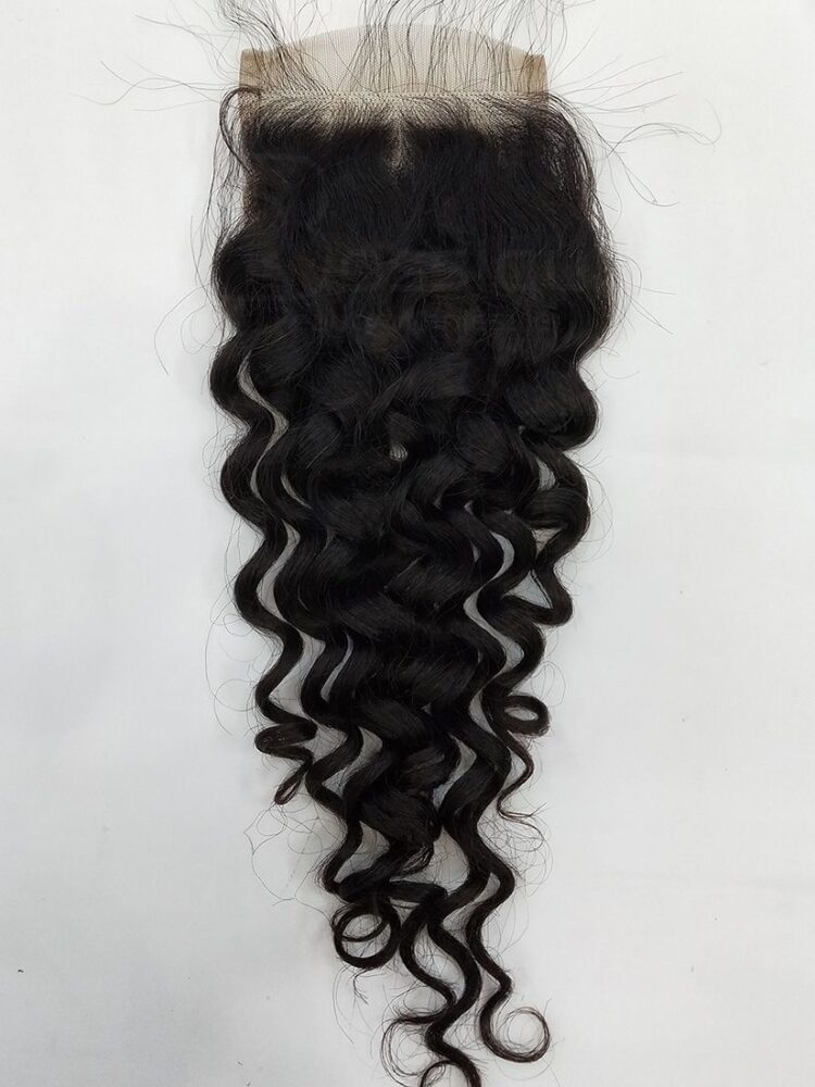 Orange Line Beach Wave Lace Closure