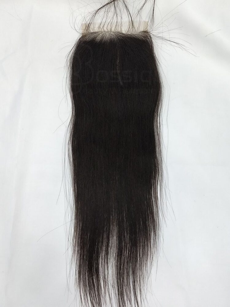 Orange Line Straight Lace Closure