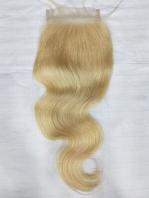 Raw 613 blonde 4x4 body wave lace closure