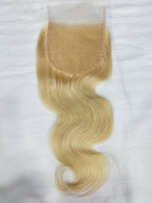 Raw 613 blonde 4x4 body wave lace closure