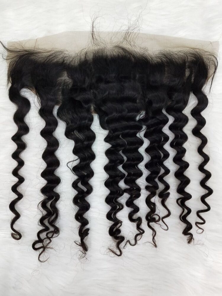 Orange Line Curly Lace Frontal