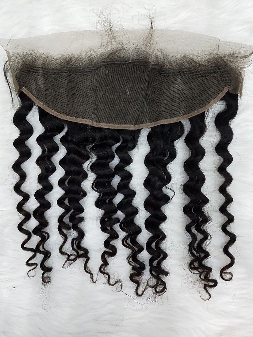 Orange Line Hair Frontal - Curly