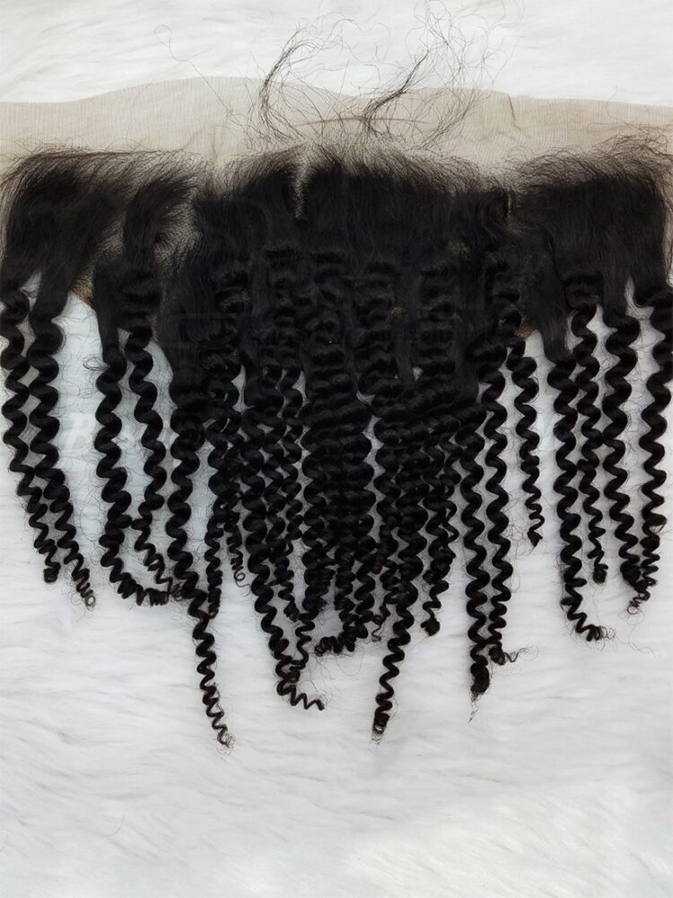 Orange Line Kinky Curly Lace Frontal