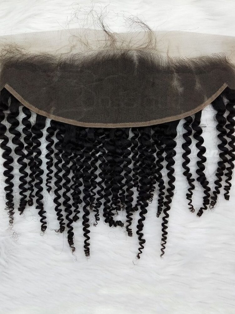 Orange Line Hair Frontal - Kinky Curly