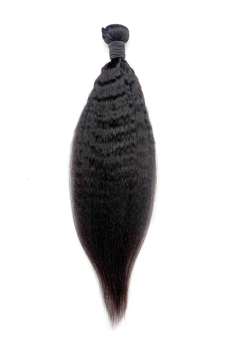 Black Line Kinky Straight Hair Extensions