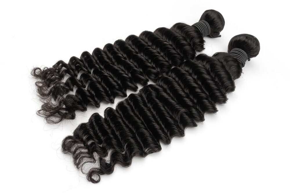 Two deep wave bundles arranged neatly.