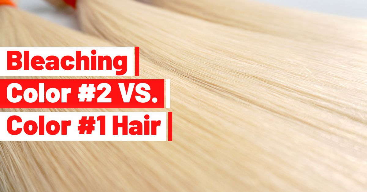 Efficient bleaching Color 2 hair VS Color 1 hair Bossique