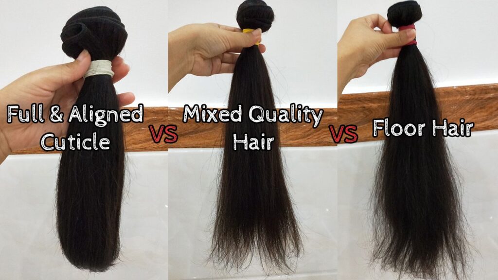 Comparison of hair qualities based on frizziness after washing