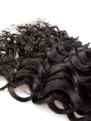 Black Line French Curly Hair Extensions