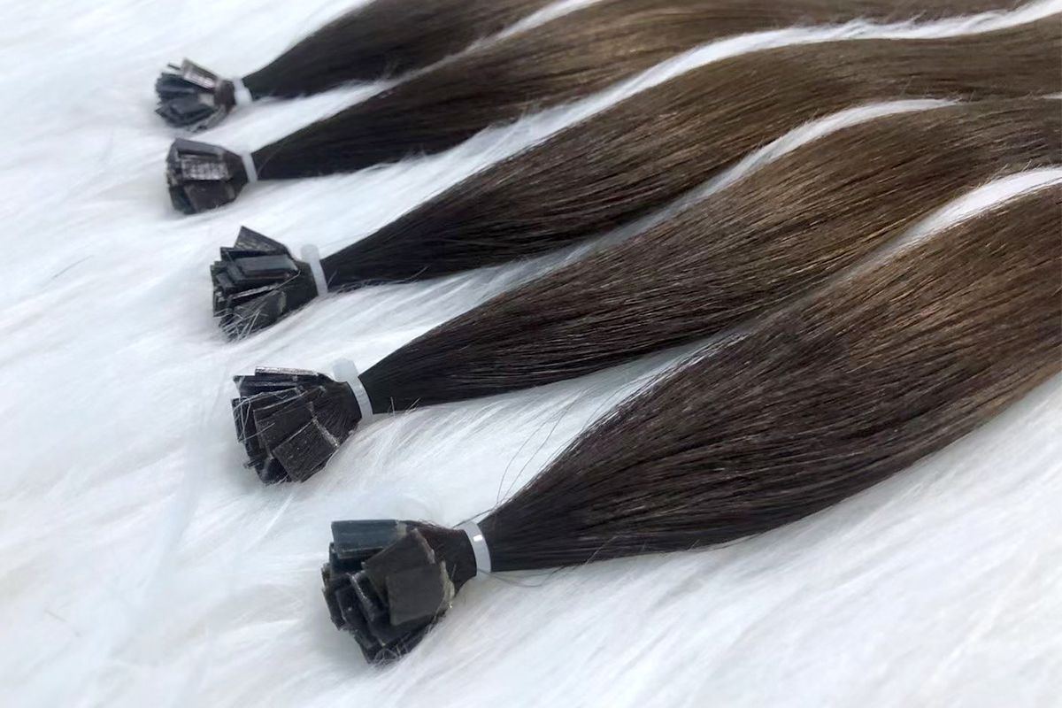 Flat-Tip Hair Extensions in Color 2