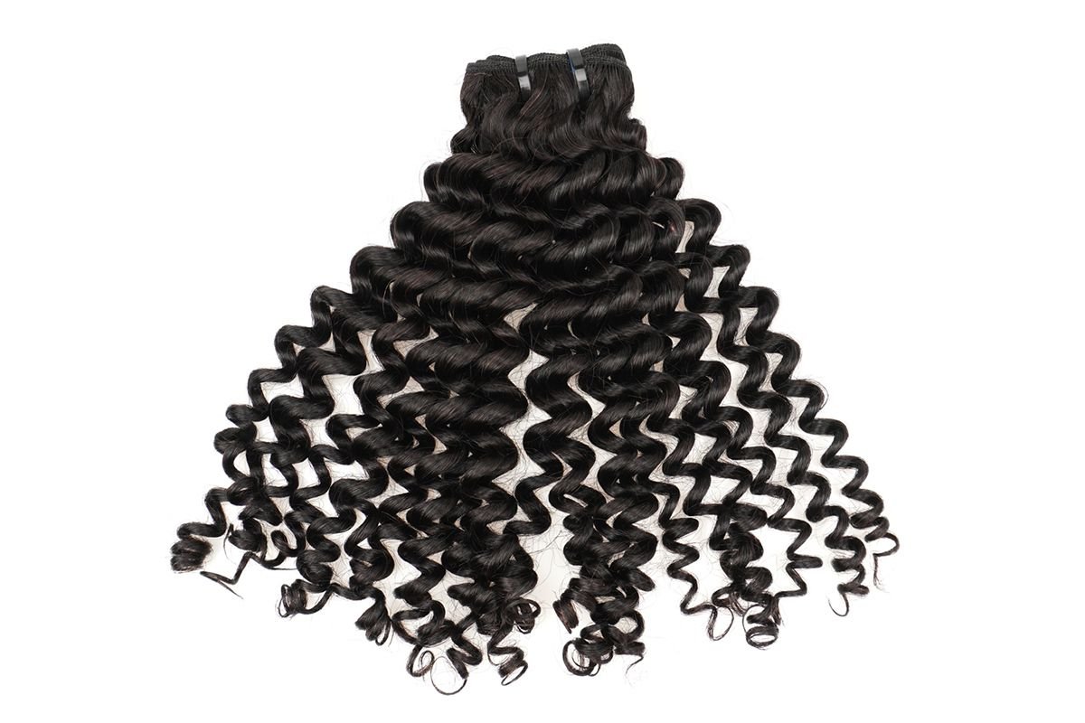 Black line Double Drawn Kinky Curly extensions
