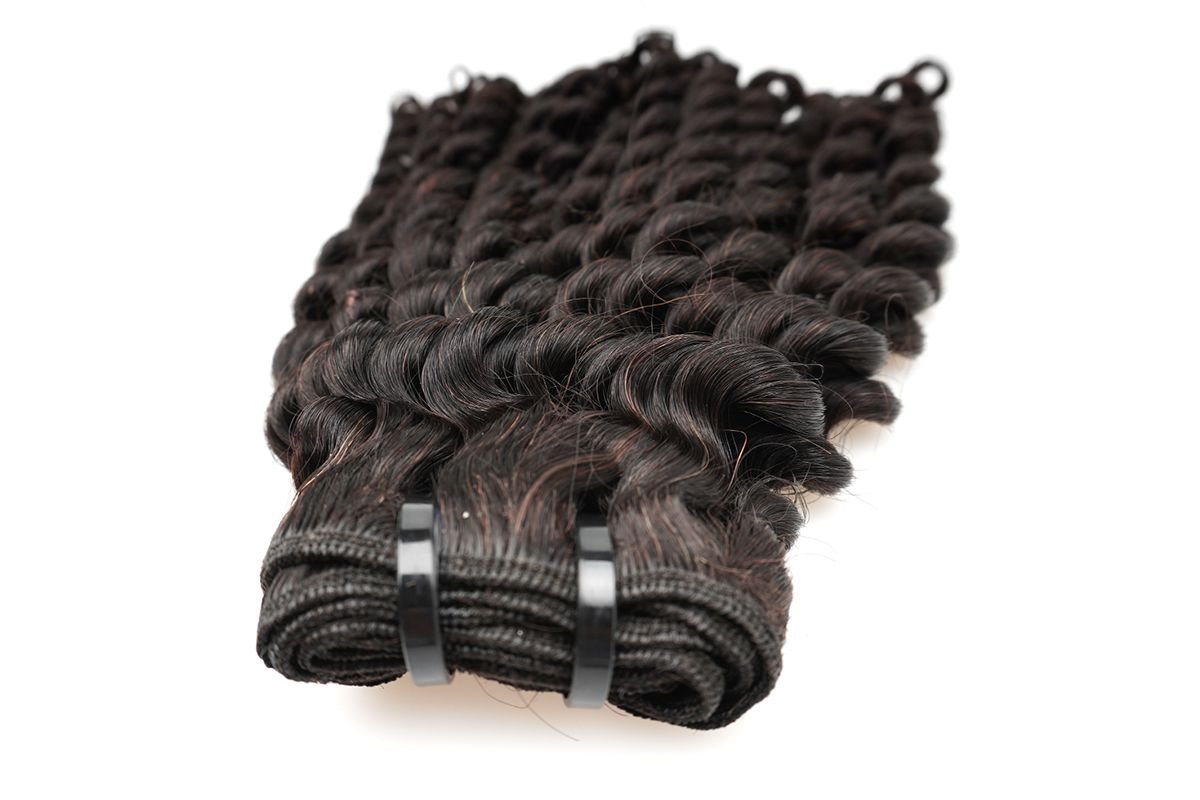 Black line Double Drawn Kinky Curly extensions