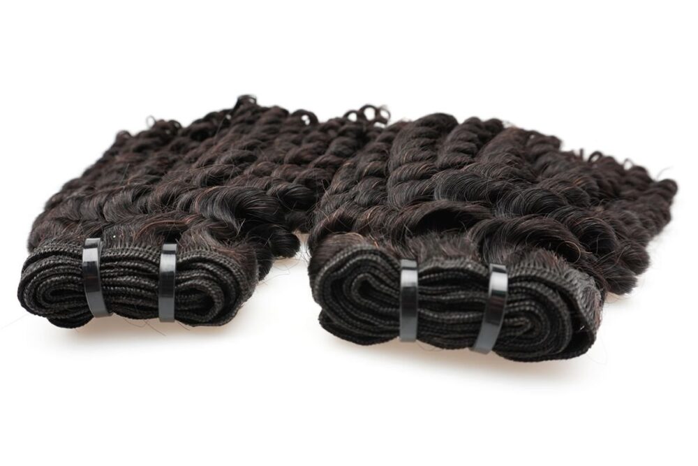 Black line Double Drawn Kinky Curly extensions