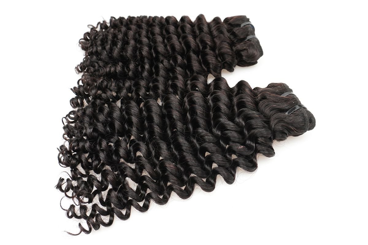 Black line Double Drawn Kinky Curly extensions