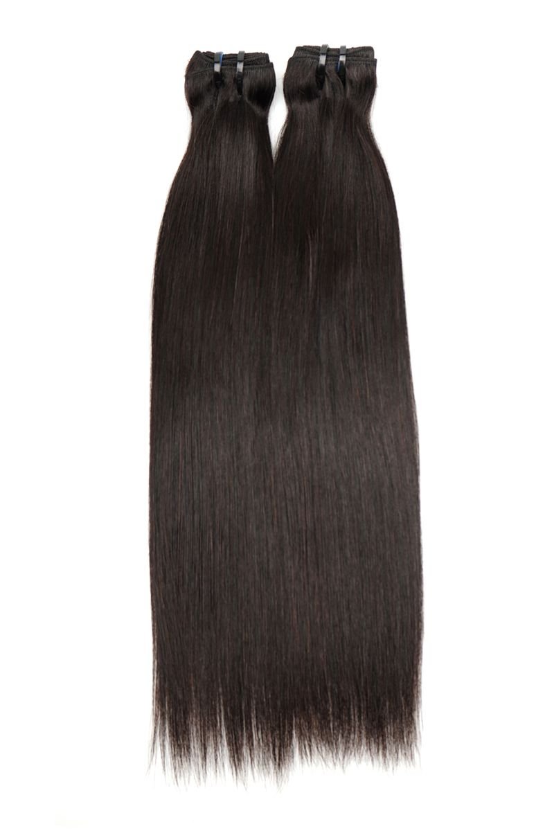 Black Line 30% Double Drawn Straight Bundles | Bossique