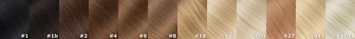 1, 1b, and 2 are the darkest hair colors in the spectrum