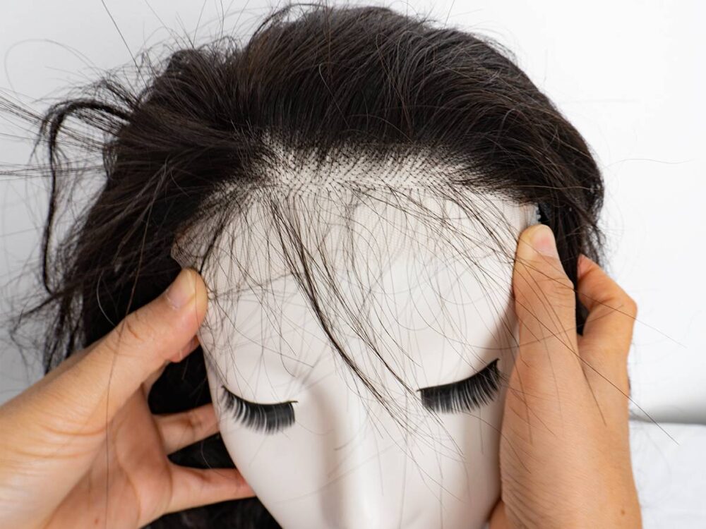 5x5 HD lace closure on a body wave wig