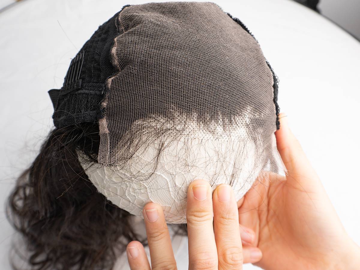 Cap construction of a 5x5 body wave wig with adjustable strap