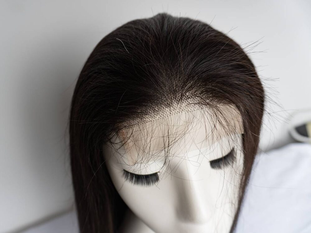 Transparent lace straight wig with 6x6 closure, part of the Orange Line collection