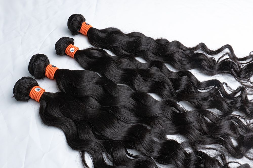 Bianfa Hair: Four Bundles with Beach Wave Texture