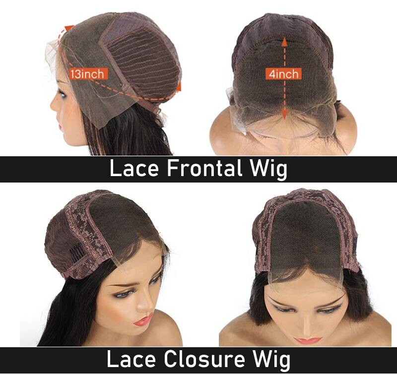 Lace closure wig vs frontal wig