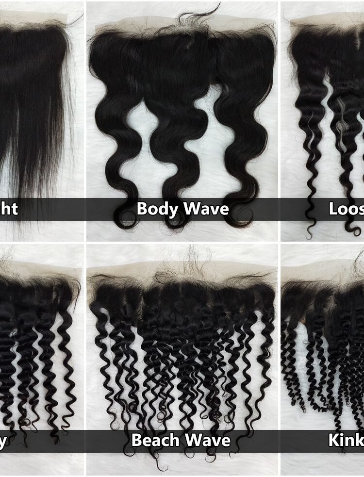 Premium lace frontals in captivating textures - versatile hairstyles, softness, durability, and imperceptible look.