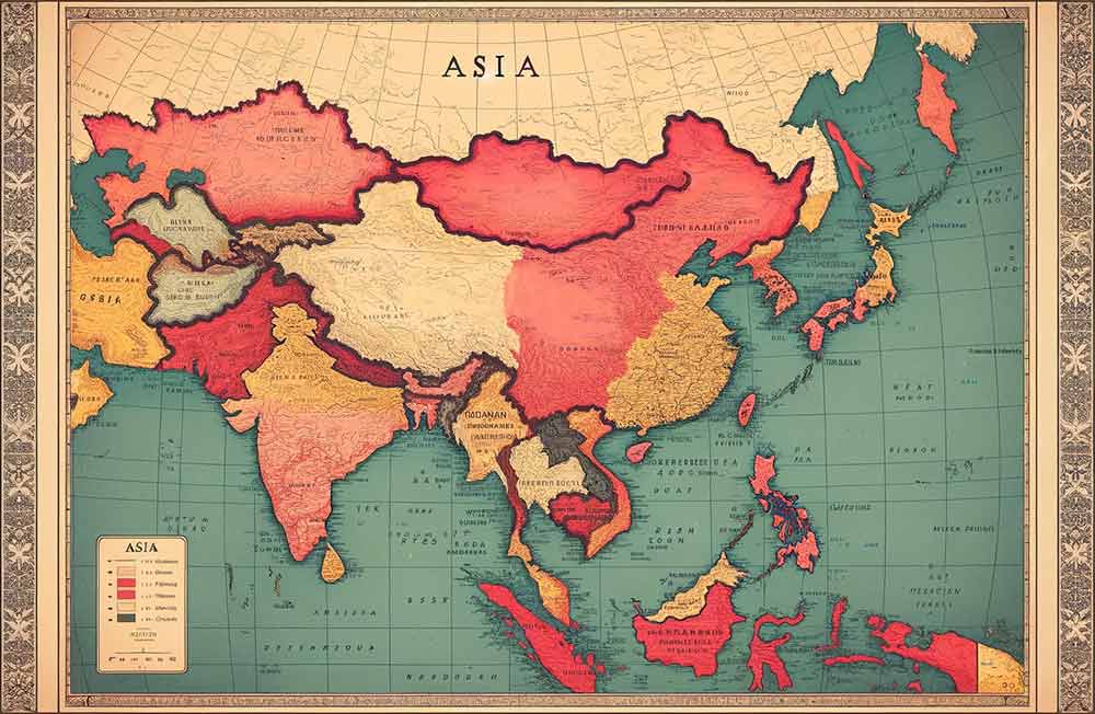 Hair Origins Map: Asian Countries - Diversity in Hair Origins