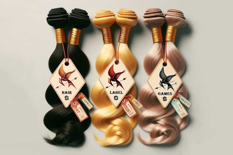 Image depicting tangled hair labels, symbolizing the pitfalls of focusing solely on hair extension labels.