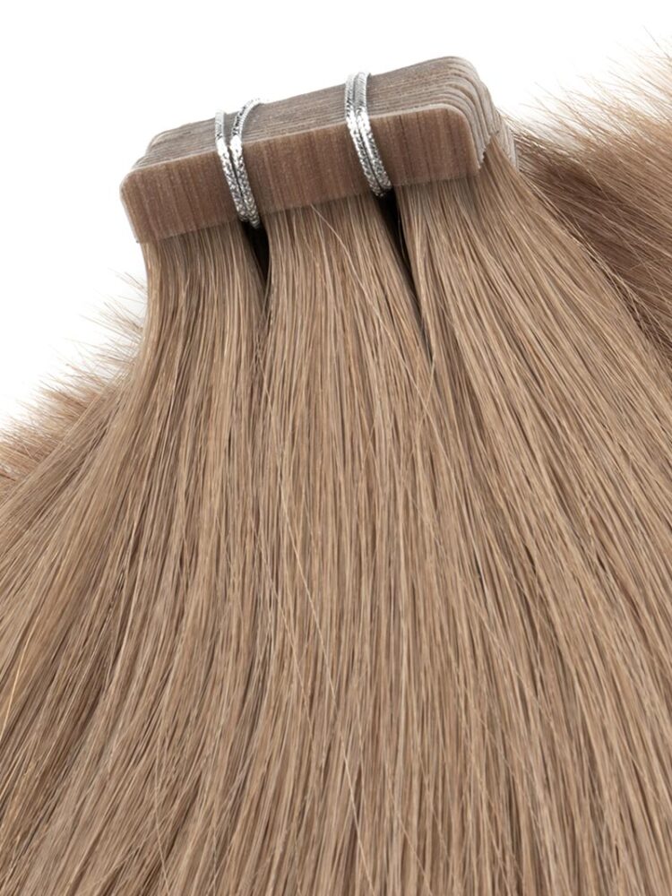 Medium Brown Tape-In Hair Extensions, Color 8