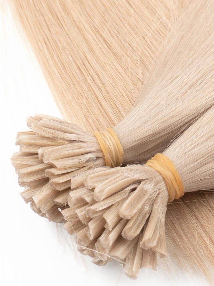 Close-up of Honey Blonde U-Tip Keratin Part