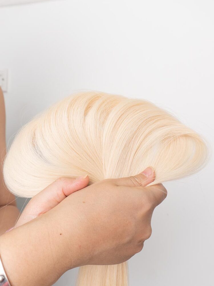 Lighter Blonde U-Tip Hair Extensions